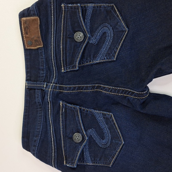 Silver Suki Rose Surplus Jean Long Shorts Size W27 - Picture 7 of 17